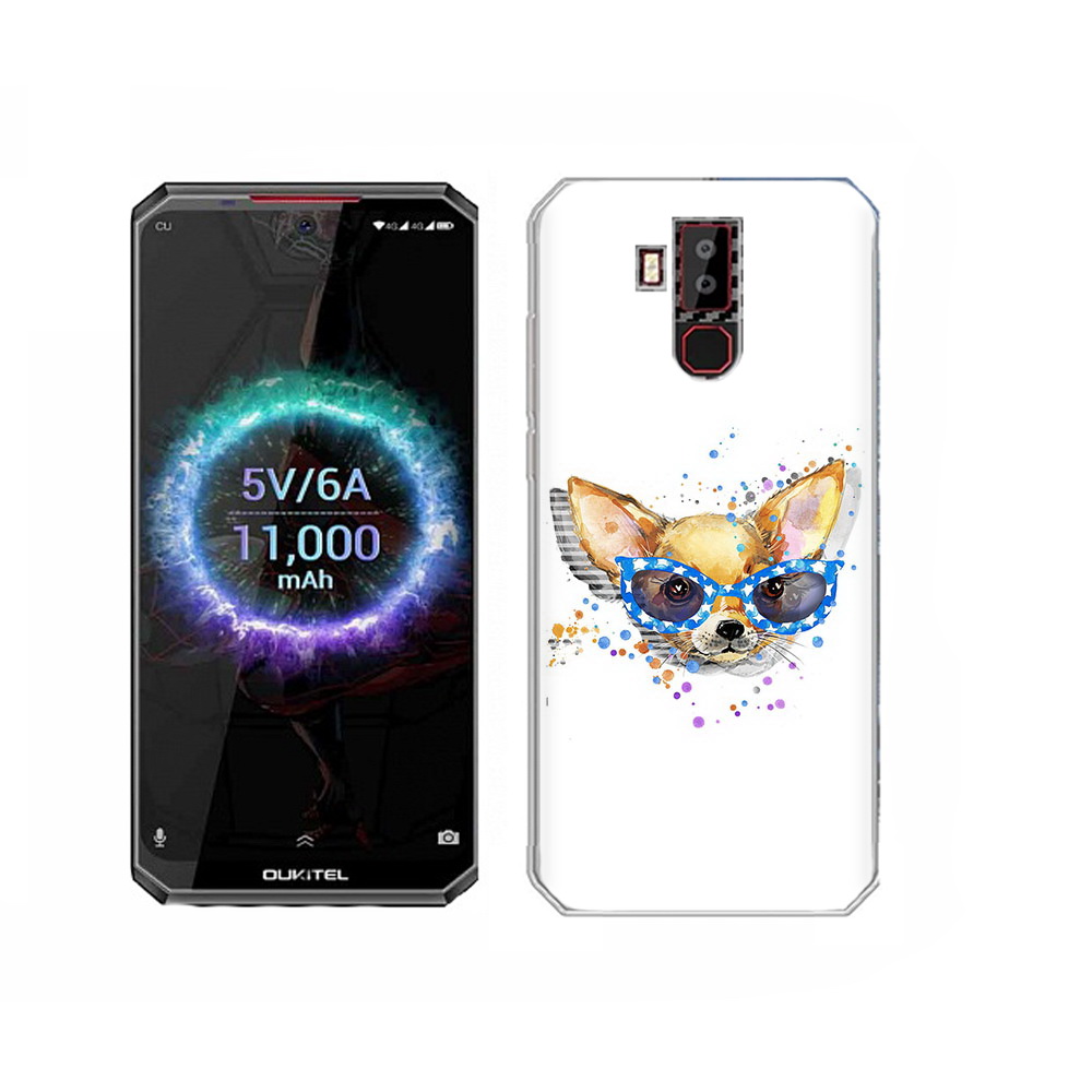 Чехол MyPads Tocco для Oukitel K13 Pro чихуа-хуа в очках