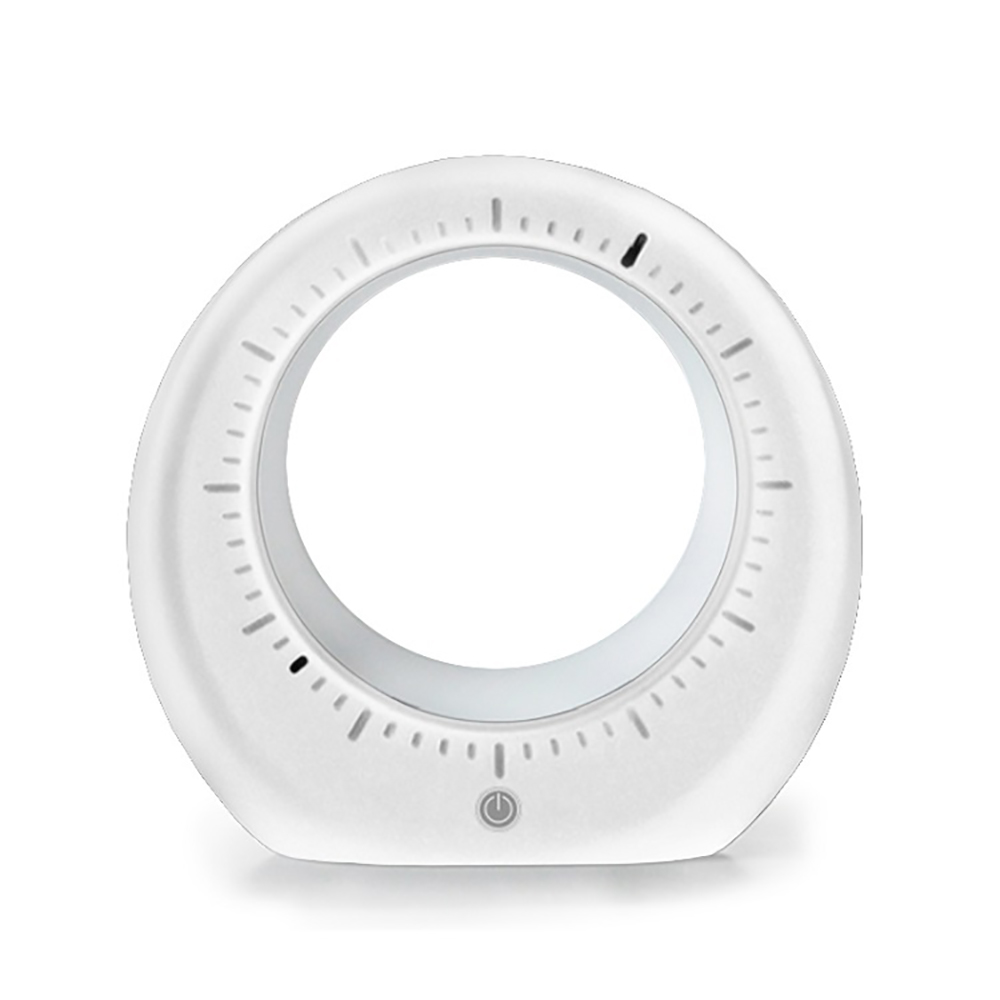 Часы ночник, светодиодные, цифровые, белые, 18,8х17,8х4,5 см, LB-NLC-02