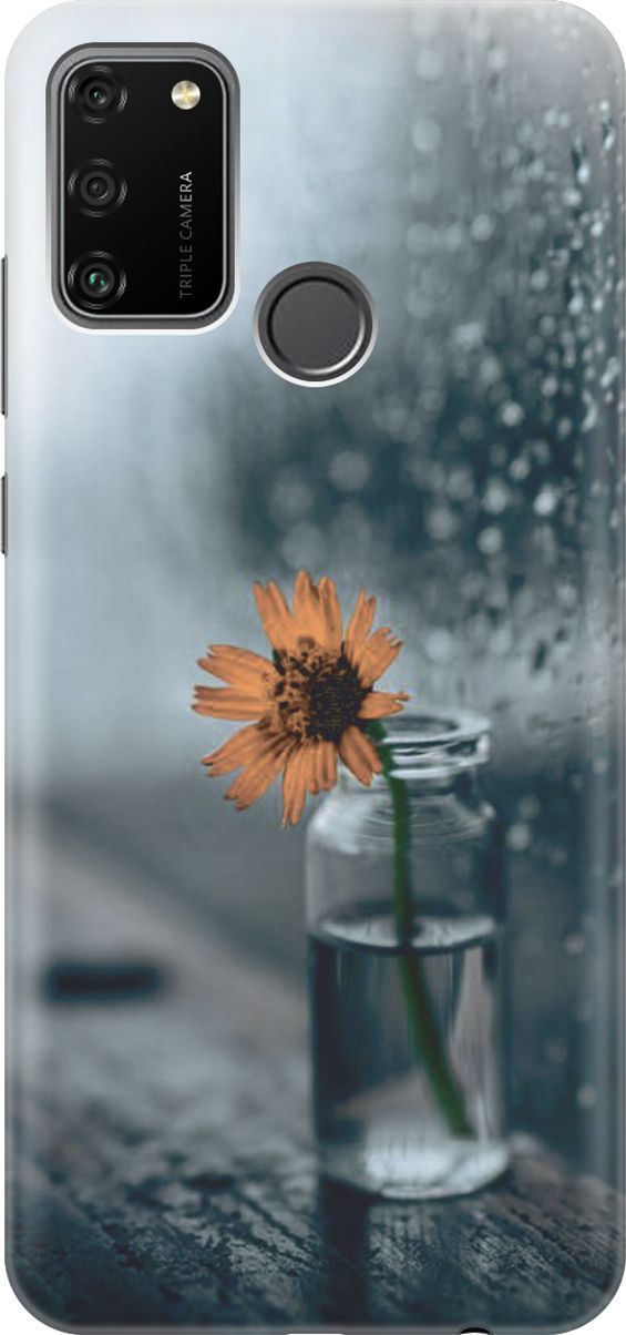

Силиконовый чехол на Honor 9A с принтом "Осенняя меланхолия", Желтый;серый, 4457