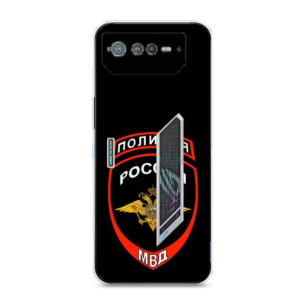 

Силиконовый чехол Awog "Полиция шеврон" для Asus ROG Phone 6, Разноцветный;прозрачный, 44650-5