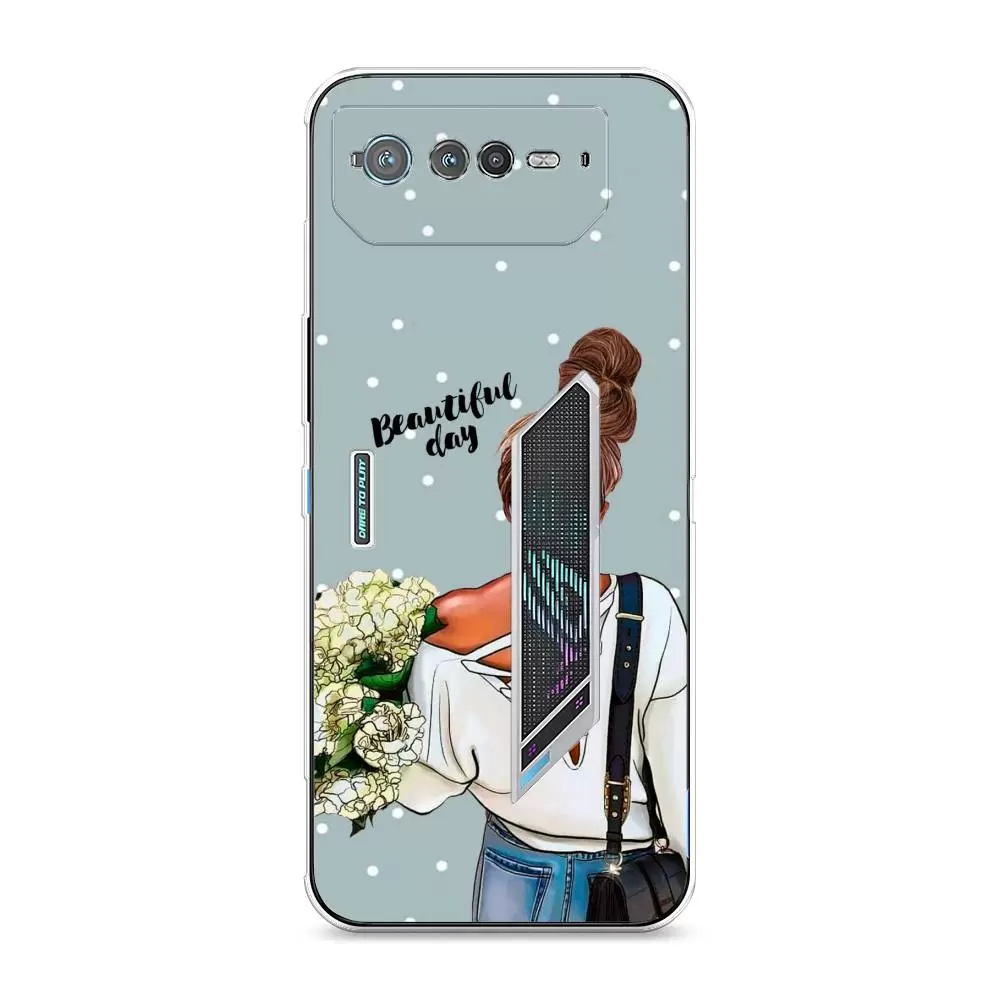 

Силиконовый чехол Awog "Beautiful day" для Asus ROG Phone 6, Разноцветный;прозрачный, 44650-6
