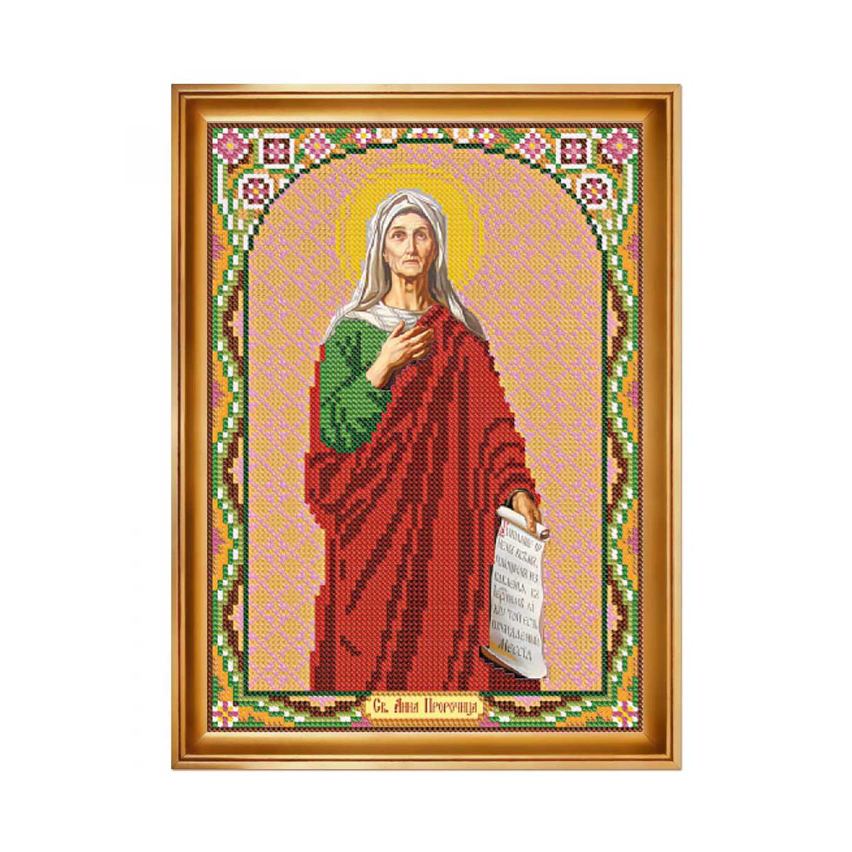 

С9105 Набор для вышивания бисером 'Нова Слобода' 'Св. Анна Пророчица', 18x25 см