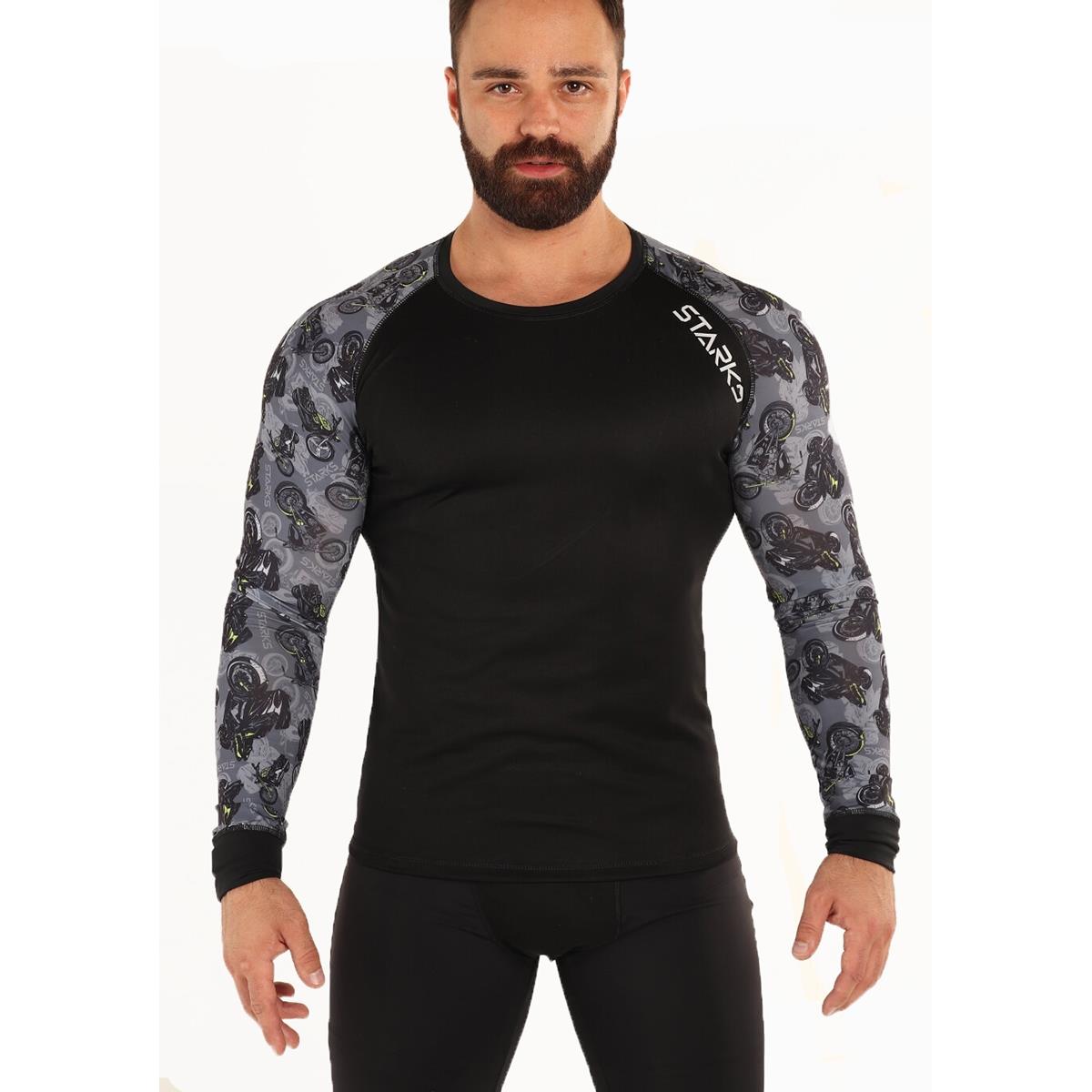 

Термолонгслив Starks Long shirt Coolmax, черный, S INT, Long shirt COOLMAX