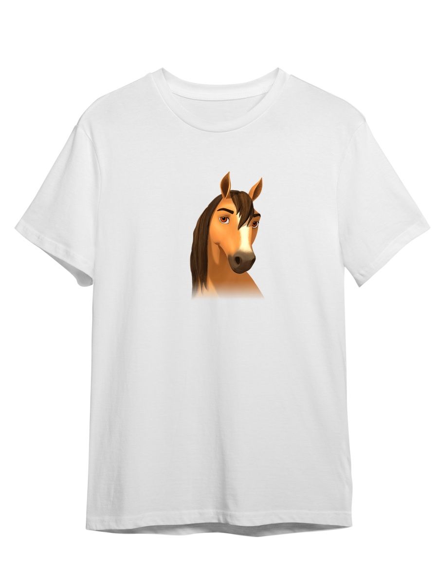 фото Футболка унисекс сувенирshop спирит/душа прерий/мультфильм 8 белая xl