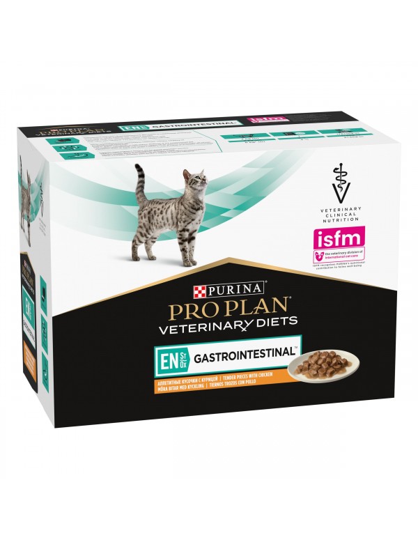 фото Влажный корм для кошек pro plan veterinary diets en, курица, 10шт по 85г