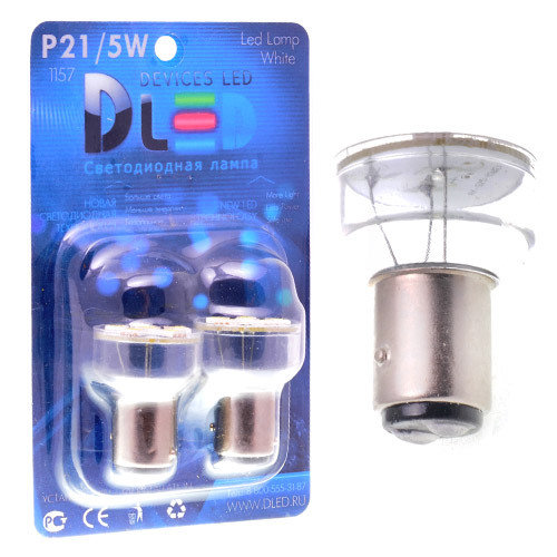 

Светодиодная автомобильная лампа 1157 - P21/5W - S25 - BAY15d - 6 SMD 5050 2 шт. Красная, 1157 - P21/5W - S25 - BAY15d - 6 SMD 5050 Красная