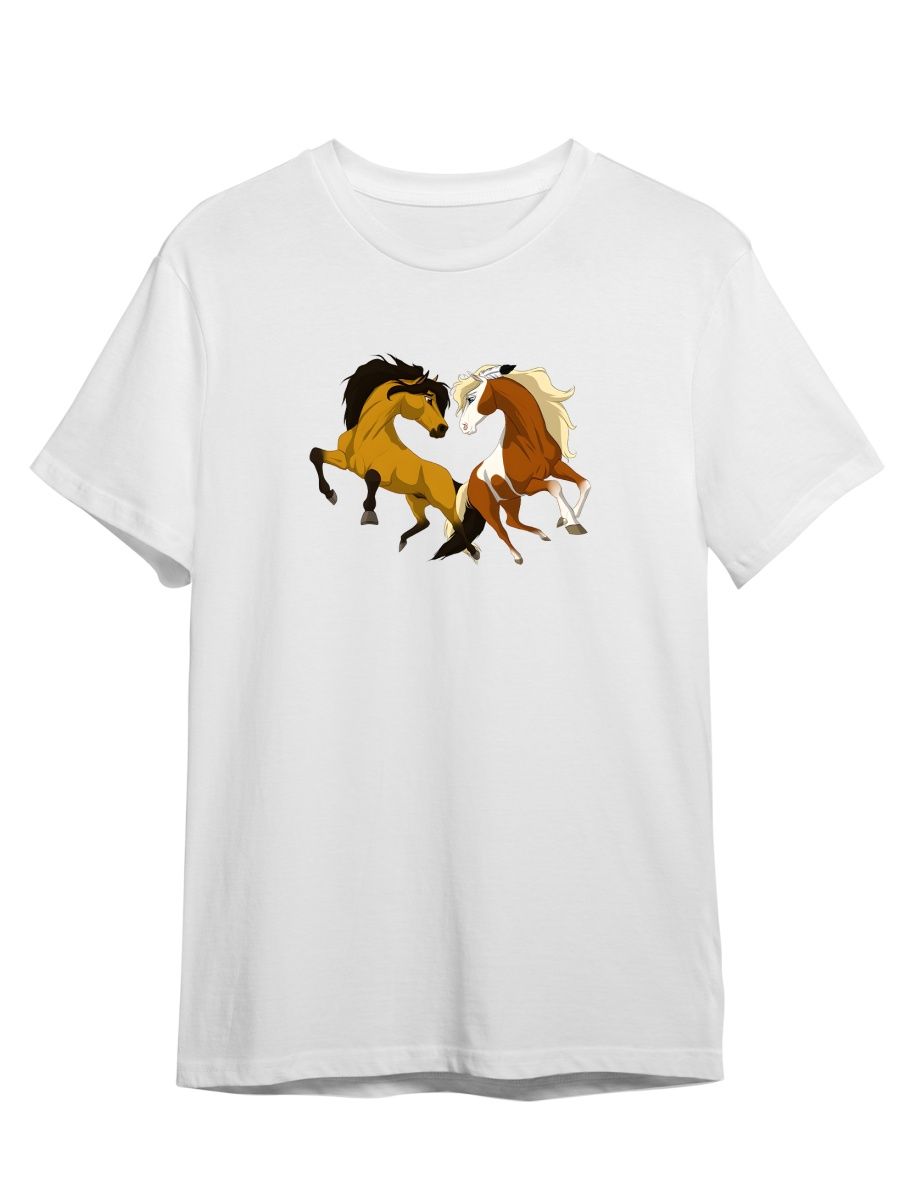 фото Футболка унисекс сувенирshop спирит/душа прерий/мультфильм 7 белая 3xl