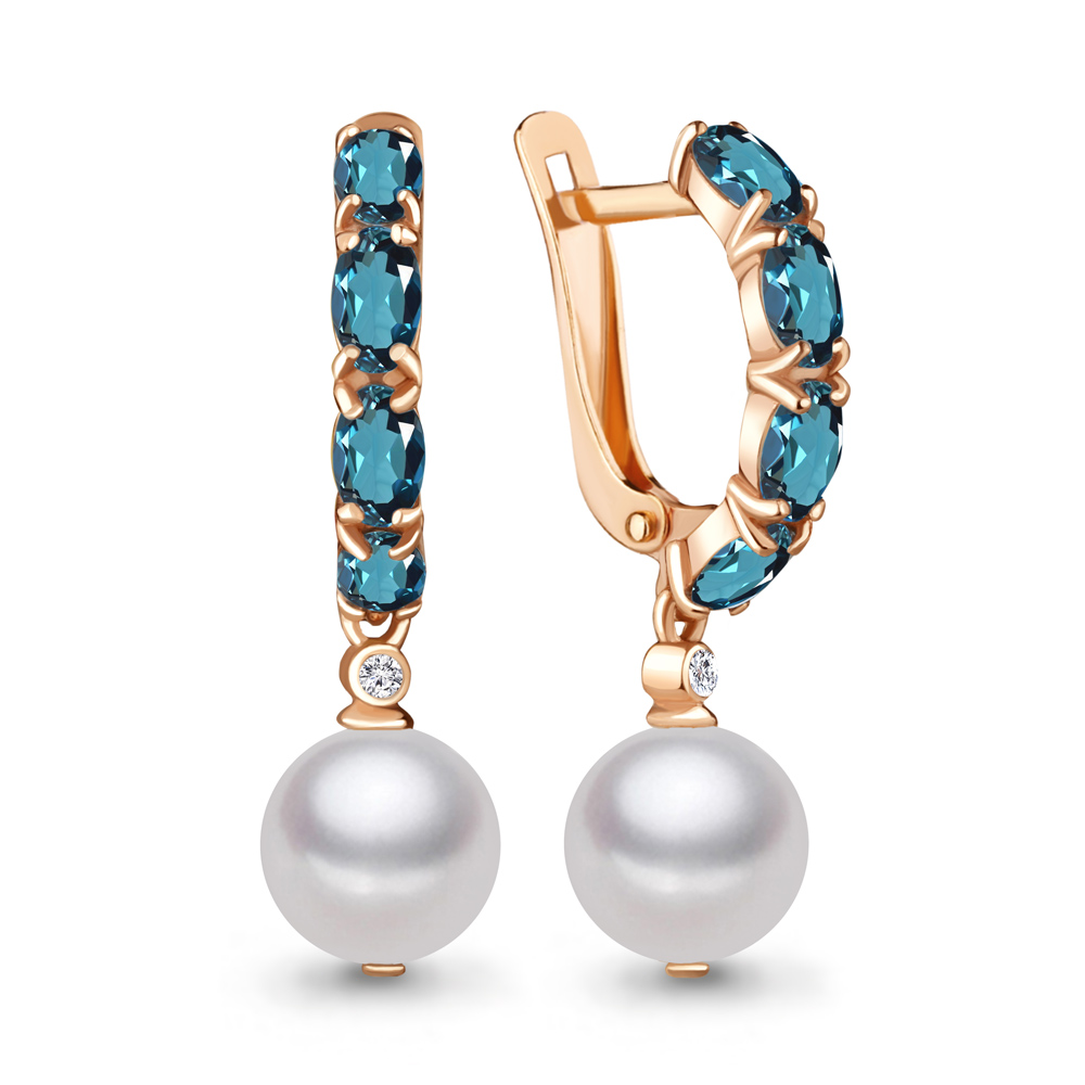 

Серьги из серебра с топазом Aquamarine Aquamarine 4745208_925_з, 4745208_925_з