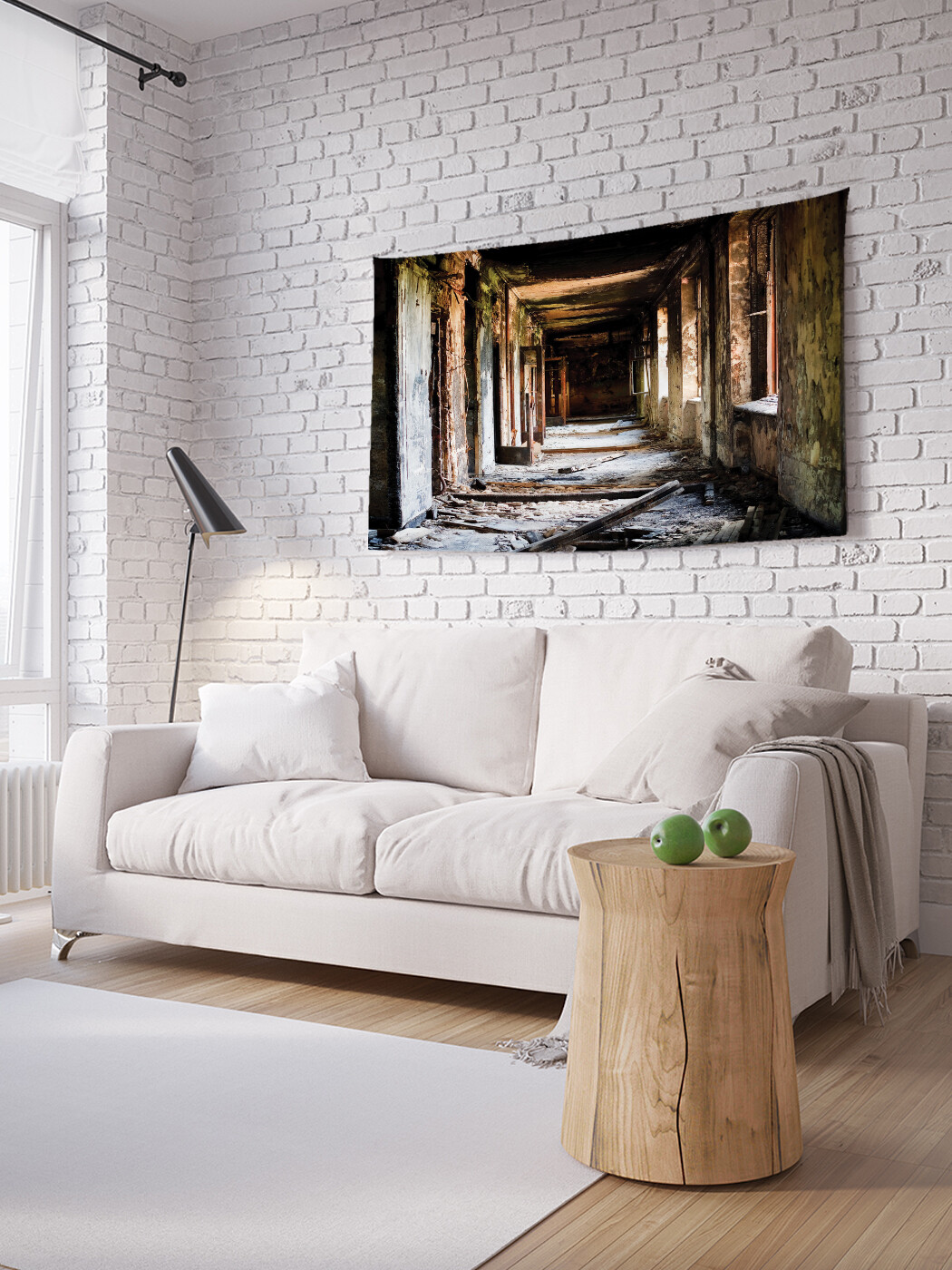 

Горизонтальное фотопанно JoyArty Заброшенное здание, из ткани, 150х200 см