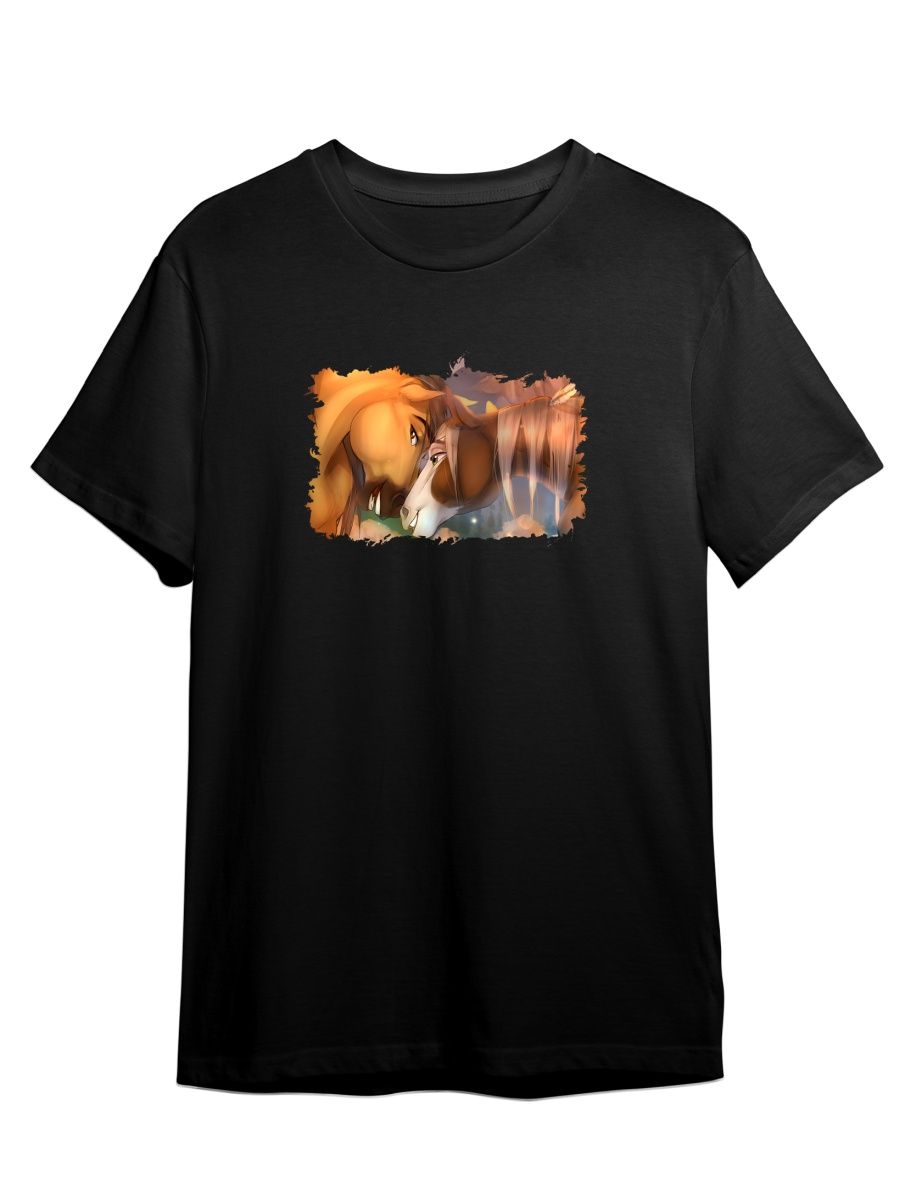 фото Футболка унисекс сувенирshop спирит/душа прерий/мультфильм 6 черная 5xl