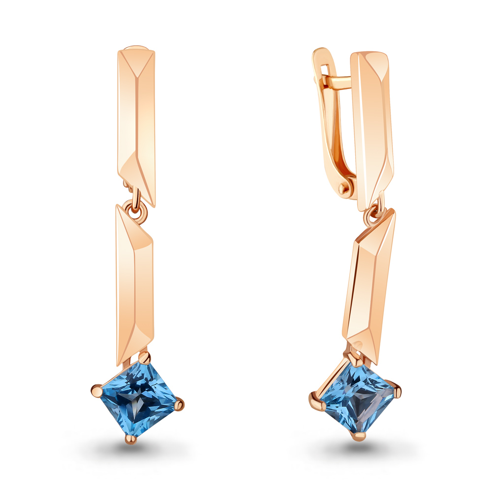 

Серьги из серебра с топазом Aquamarine Aquamarine 4744805_925_з, 4744805_925_з