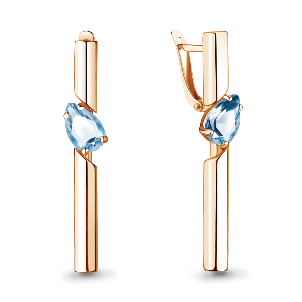 

Серьги из серебра с топазом Aquamarine Aquamarine 4744705_925_з, 4744705_925_з