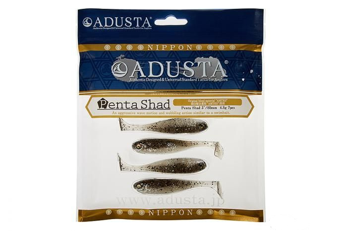 

Приманка Adusta Penta shad 2" #104 Haze, Черный;серый;серебристый;прозрачный, Penta shad