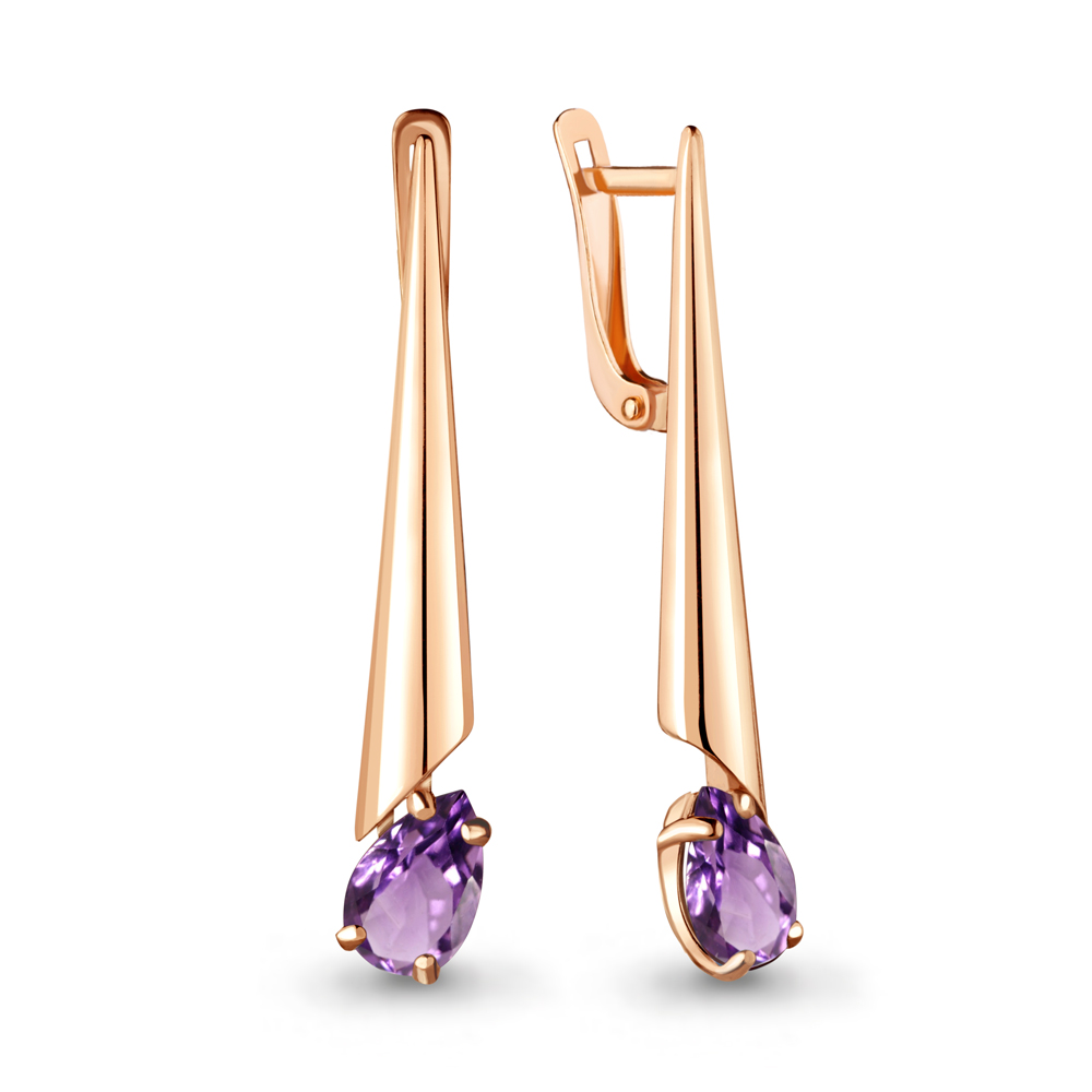 

Серьги из серебра с аметистом Aquamarine Aquamarine 4744604_925_з, 4744604_925_з