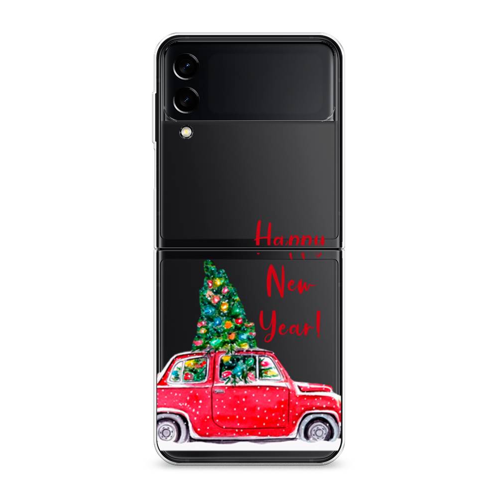 

Чехол на Samsung Galaxy Z Flip 3 "Happy New Year", Красный;зеленый, 2103750-5