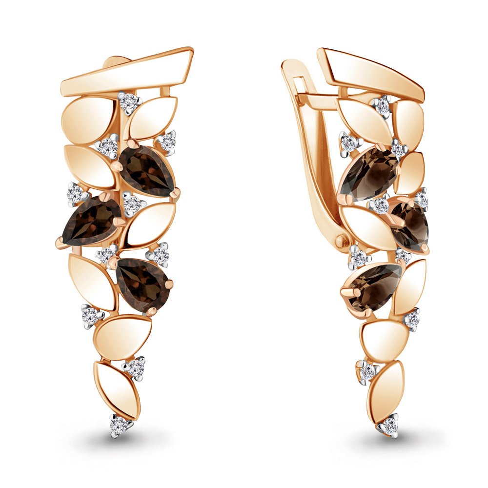 

Серьги из серебра с кварцем Aquamarine Aquamarine 4743701А_925_з, 4743701А_925_з