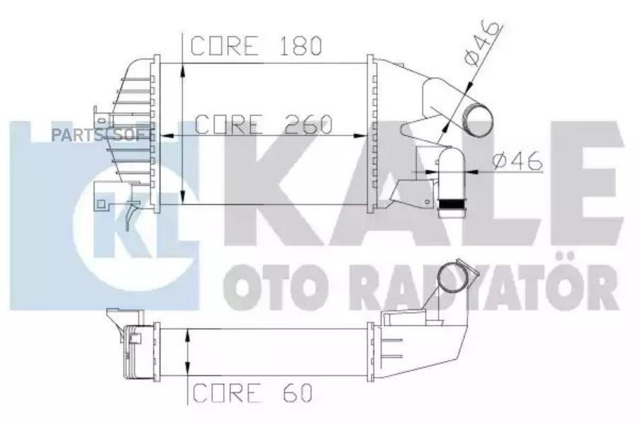 

Интеркулер Opel Astra H/Astra H //Astra H GTC 04>15 KALE 345800