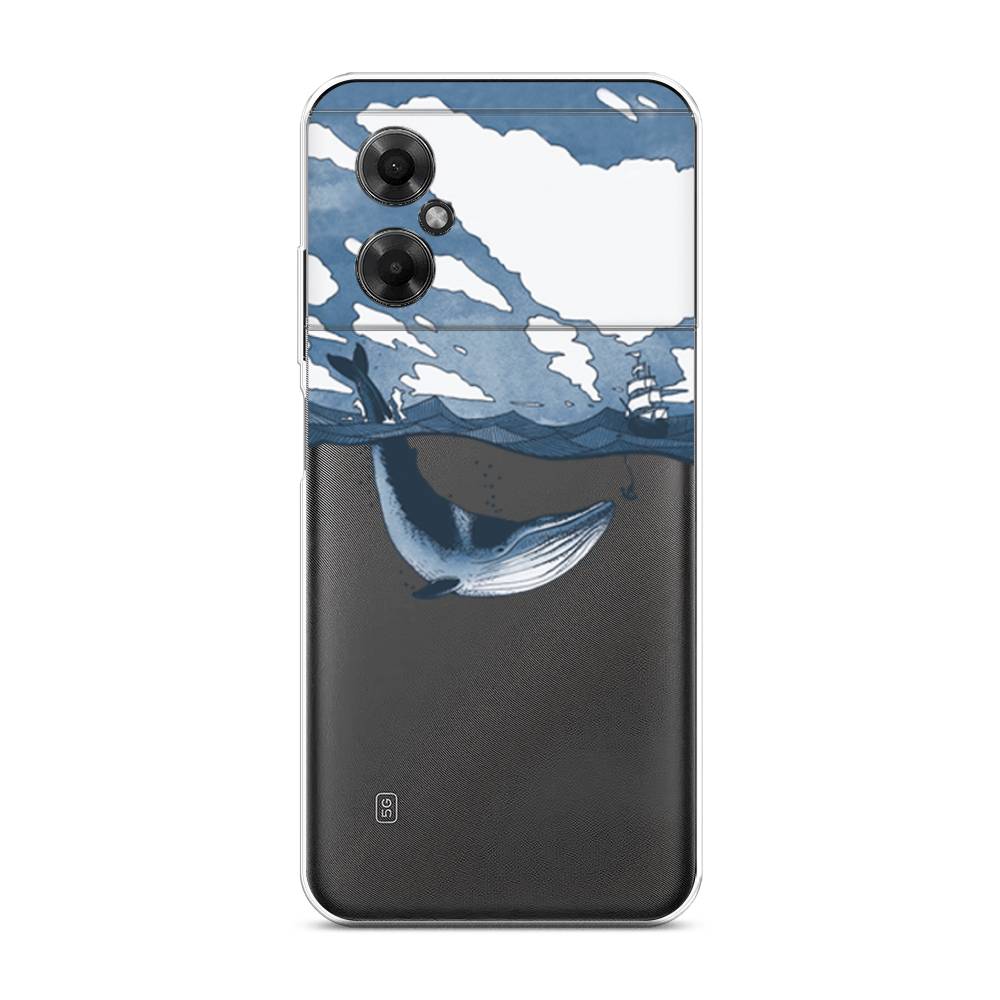 

Чехол на Xiaomi Poco M4 5G "Большой кит", Синий, 316550-1