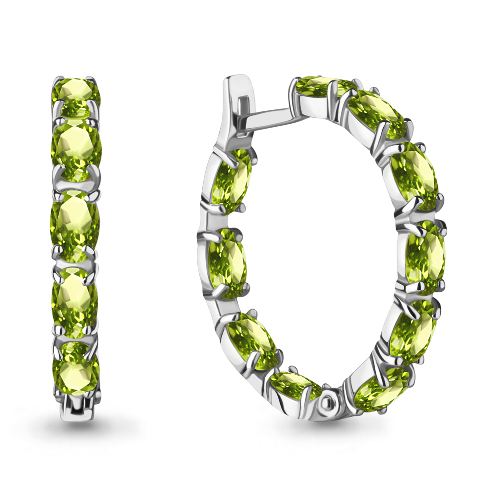 

Серьги из серебра с хризолитом Aquamarine Aquamarine 4742407_925_р, 4742407_925_р