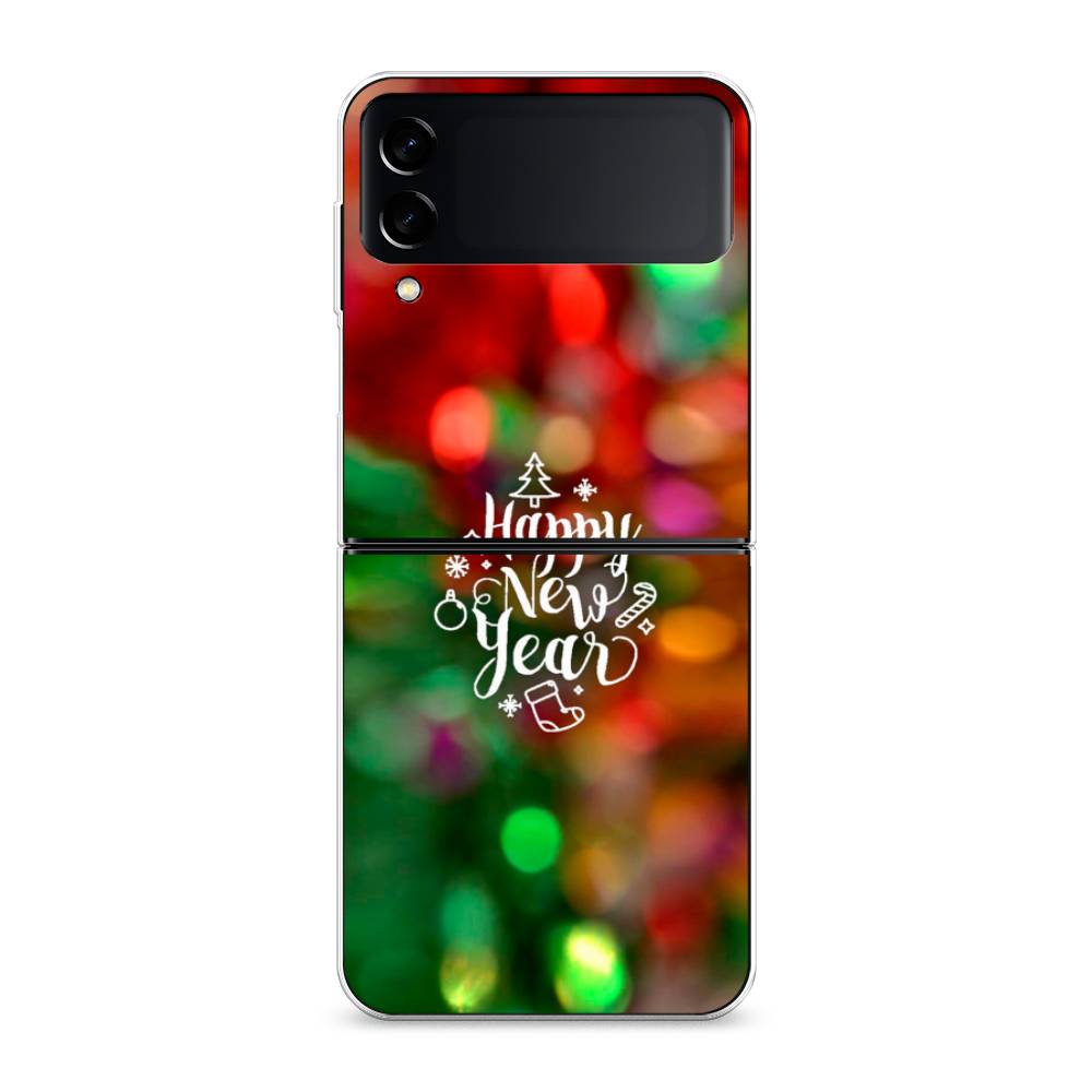

Чехол на Samsung Galaxy Z Flip 3 "Новый Год на елке", Зеленый;красный;желтый, 2103750-5
