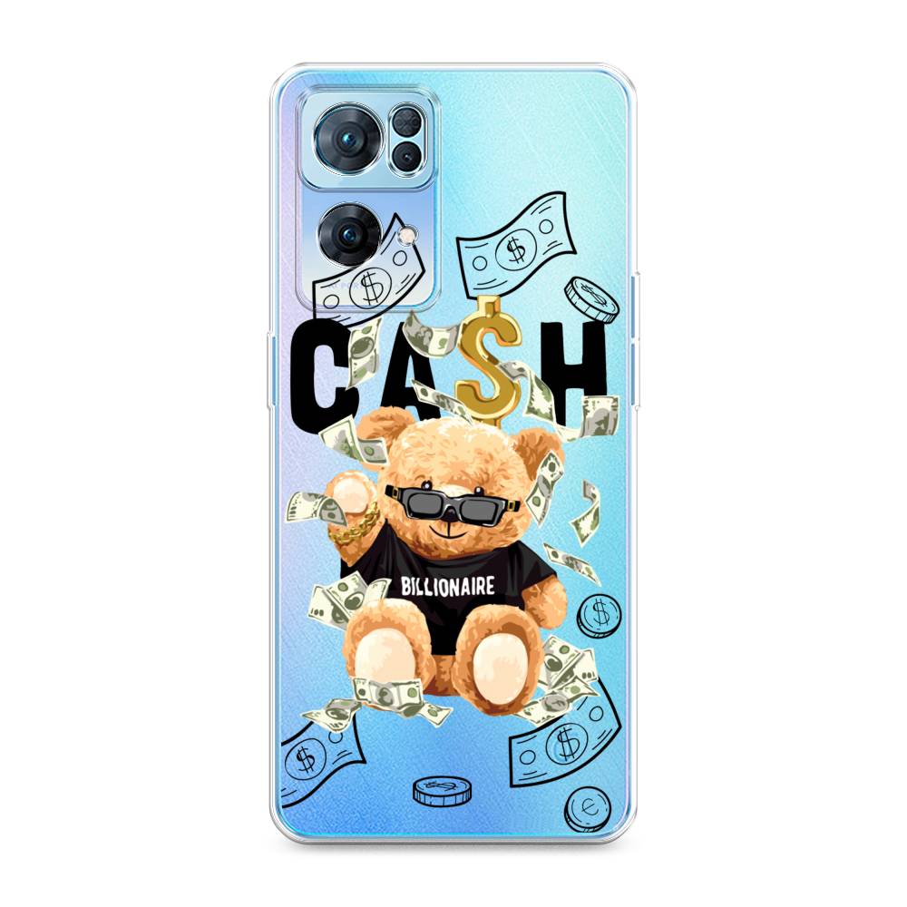 

Чехол на Oppo Reno 7 Pro "Big cash", Черный;серый;бежевый, 258250-6