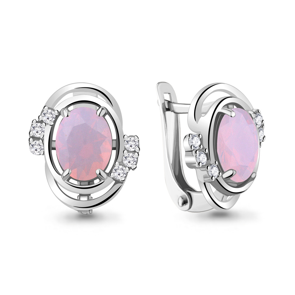 

Серьги из серебра с фианитом Aquamarine Aquamarine 47412606А_925_р, 47412606А_925_р
