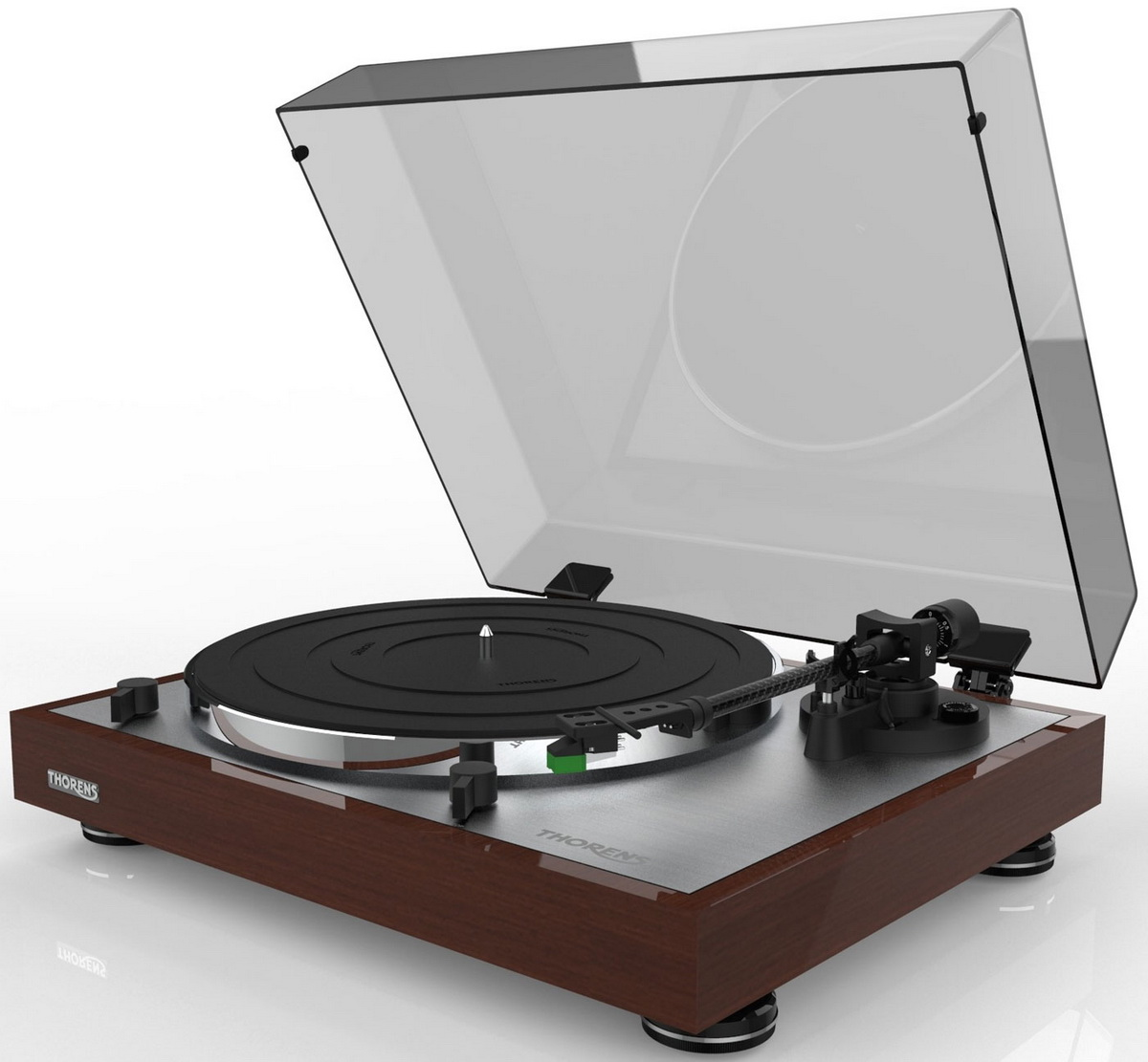 

Проигрыватель виниловых пластинок Thorens TD 402 DD черный, Коричневый, TD 402 DD
