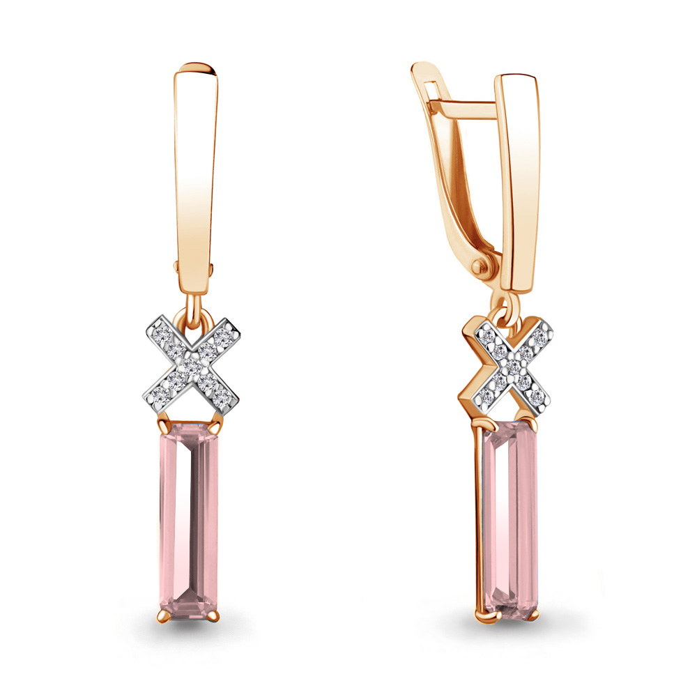 

Серьги из серебра с фианитом Aquamarine Aquamarine 4739190А_925_з, 4739190А_925_з