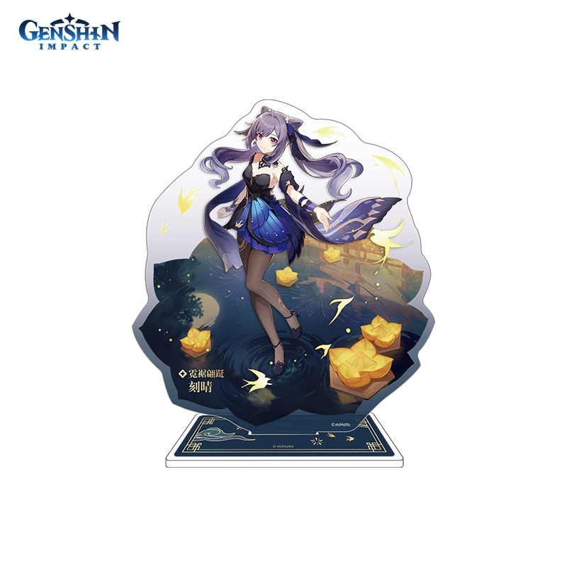 Акриловый стенд Genshin Impact Fleeting Colors in Flight Keqing 6974696617948 anime game genshin impact ganyu keqing tabletop card case japanese game storage box case collection holder gifts cosplay