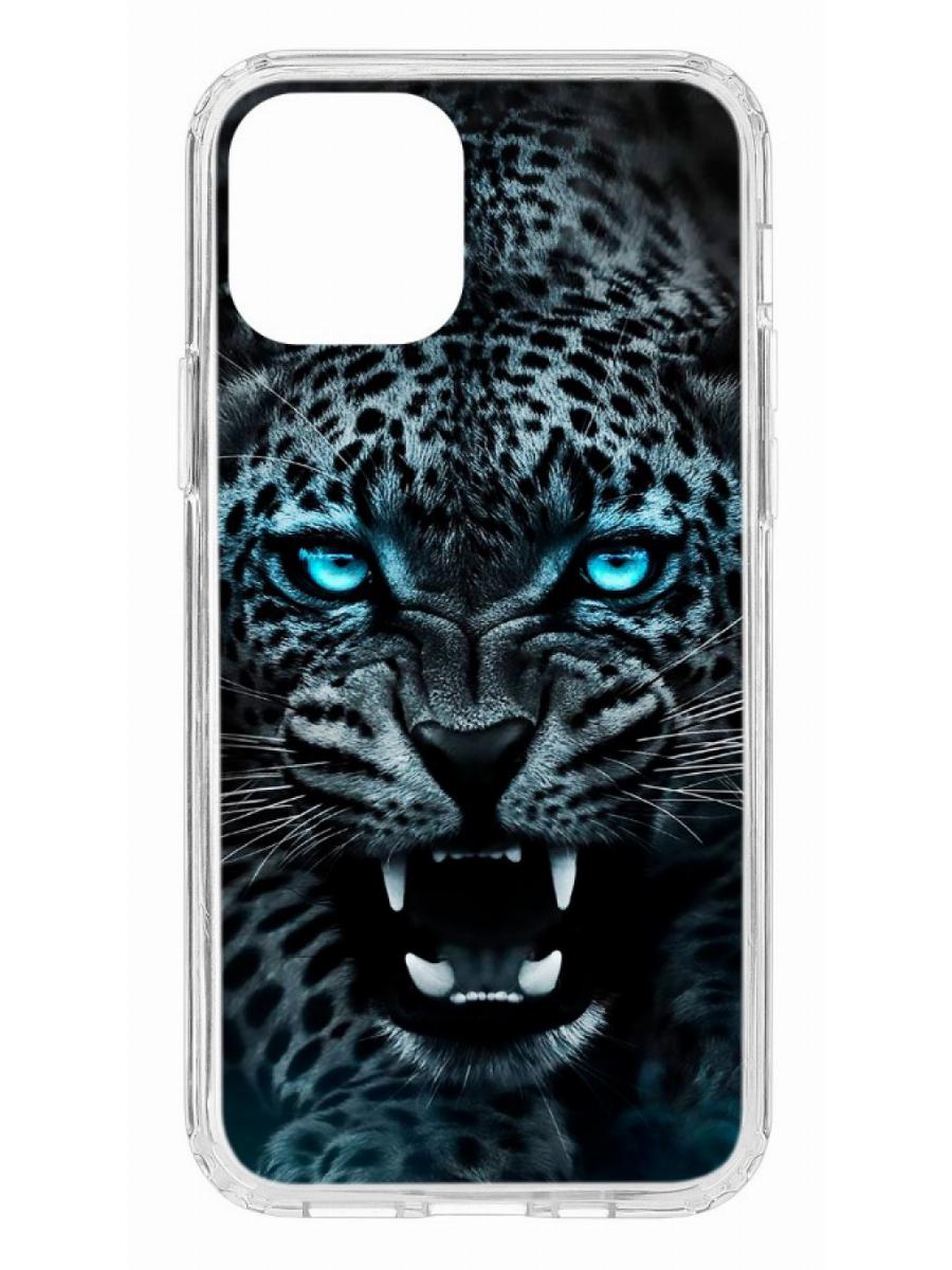 

Чехол для Apple iPhone 12/12 Pro КRUЧЕ Print Змея прозрачный с рисунком