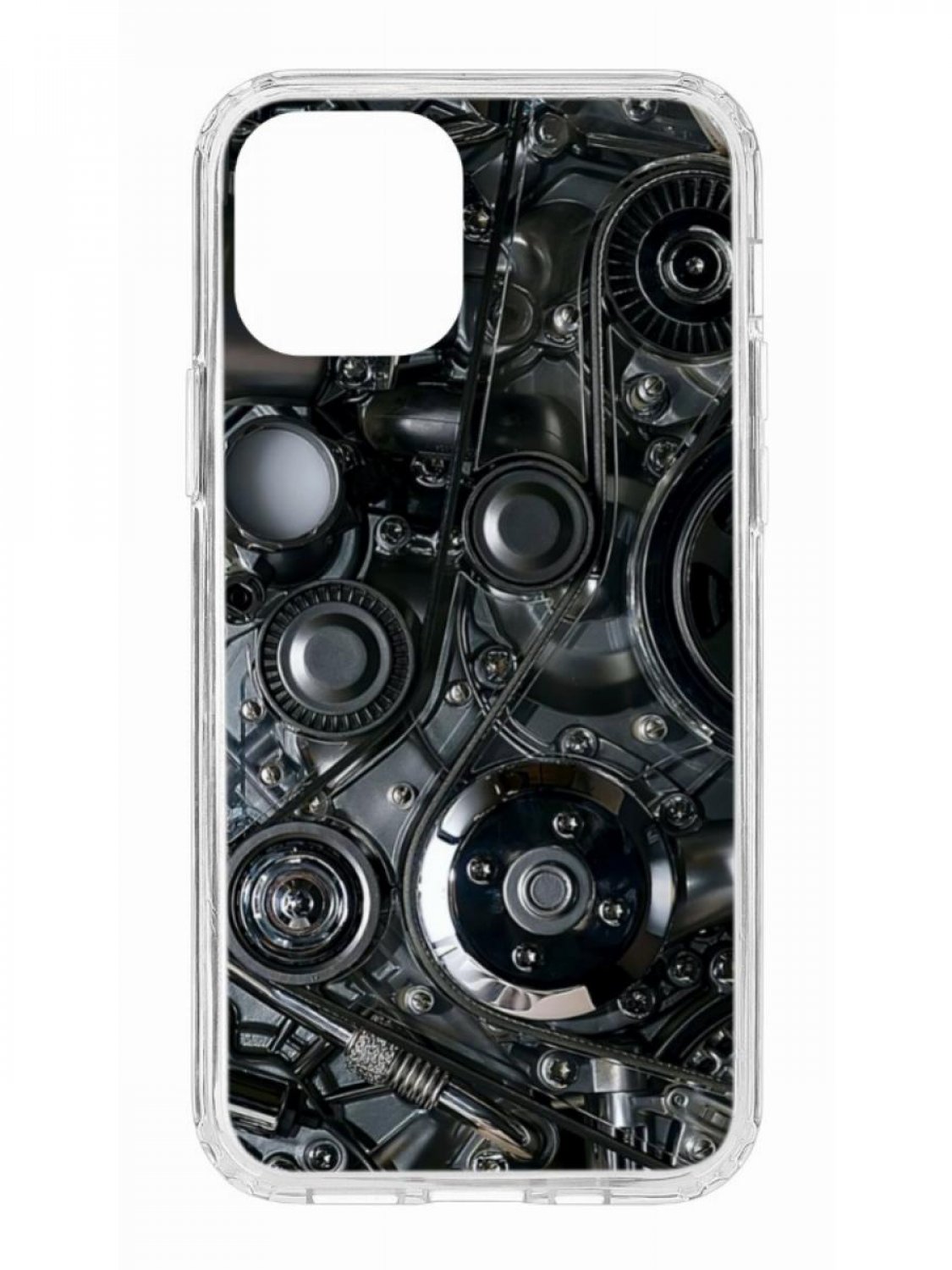 

Чехол для iPhone 12/12 Pro КRUЧЕ Print Дикий леопард прозрачный с рисунком