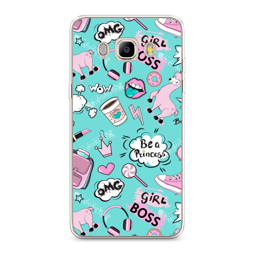 

Чехол Awog на Samsung Galaxy J5 2016 / Самсунг J5 2016 "Стильная лама", Голубой;белый;розовый, 22750-1