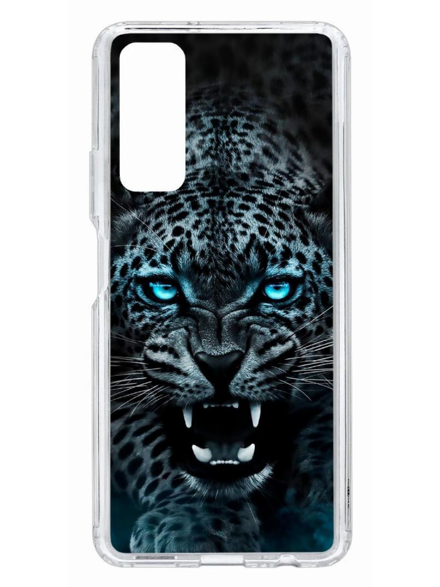 

Чехол на Huawei P Smart 2021 Kruche Print Дикий леопард