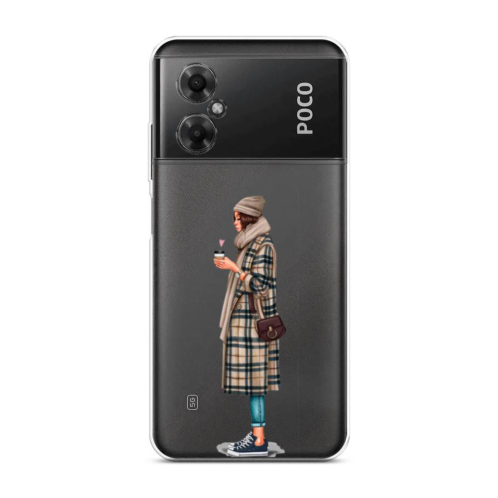 

Чехол на Xiaomi Poco M4 5G "Утренний кофе", Коричневый;бежевый, 316550-6