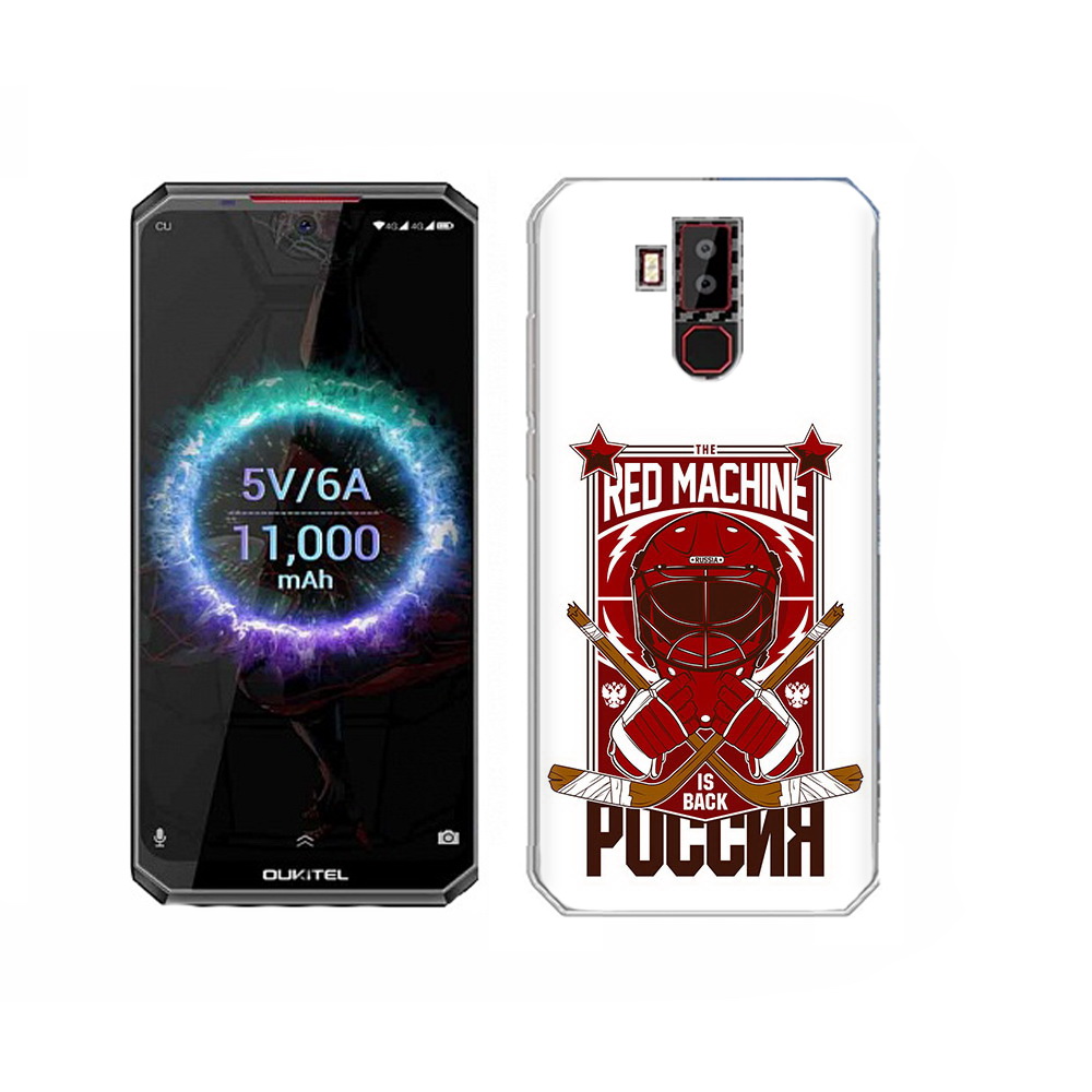 

Чехол MyPads Tocco для Oukitel K13 Pro хоккей россия, Прозрачный, Tocco