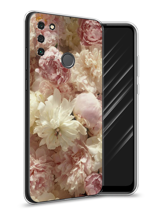 

Чехол Awog на Honor 9A "Пионы светлые", Бежевый;коричневый, 612350-8