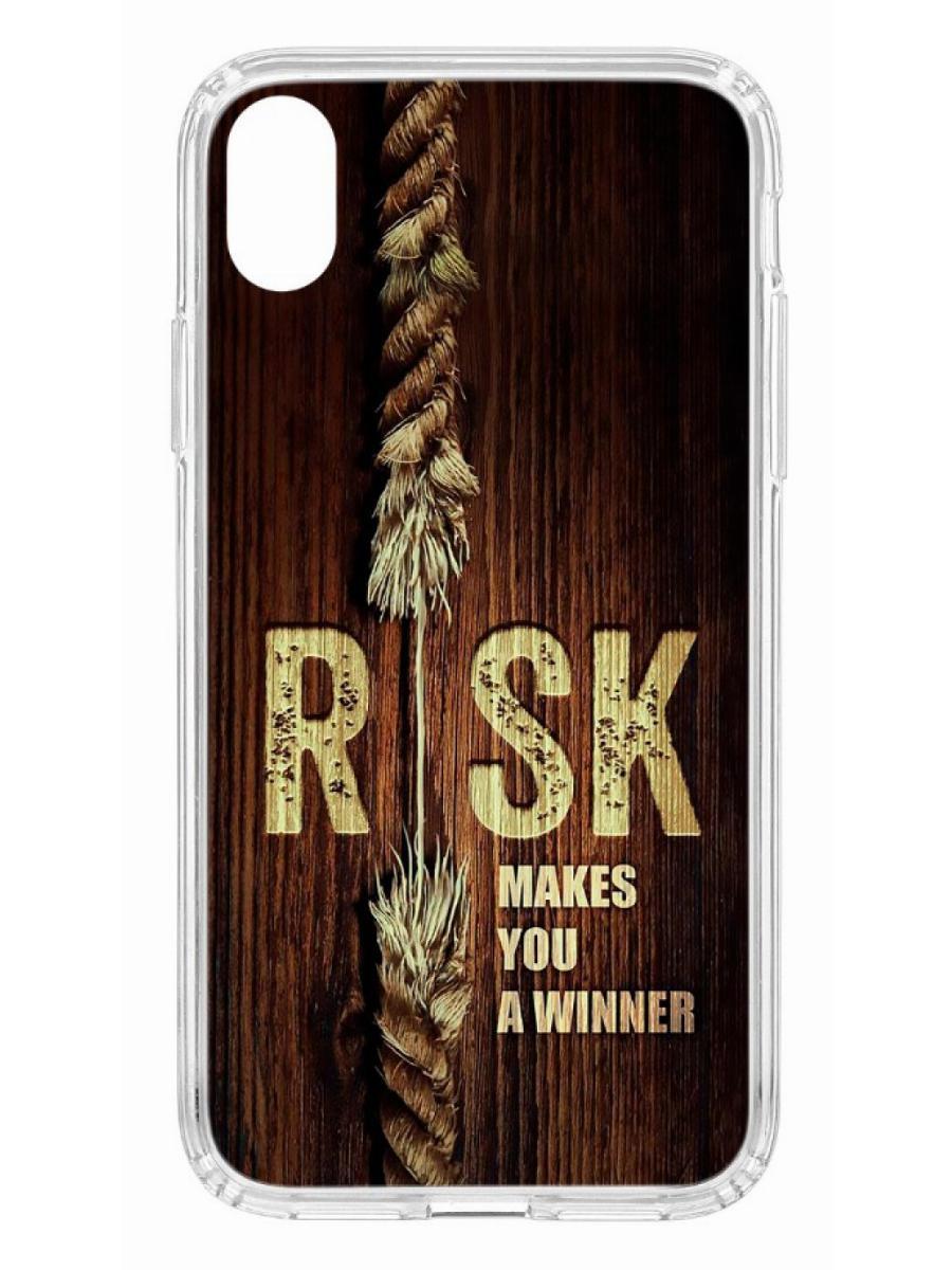 фото Чехол на apple iphone xr kruche print risk кruче