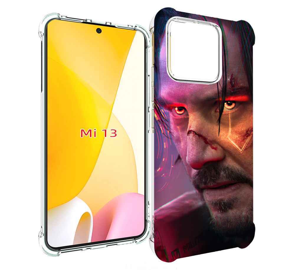 

Чехол MyPads cyberpunk 2077 Джонни Сильверхенд для Xiaomi 13, Прозрачный, Tocco