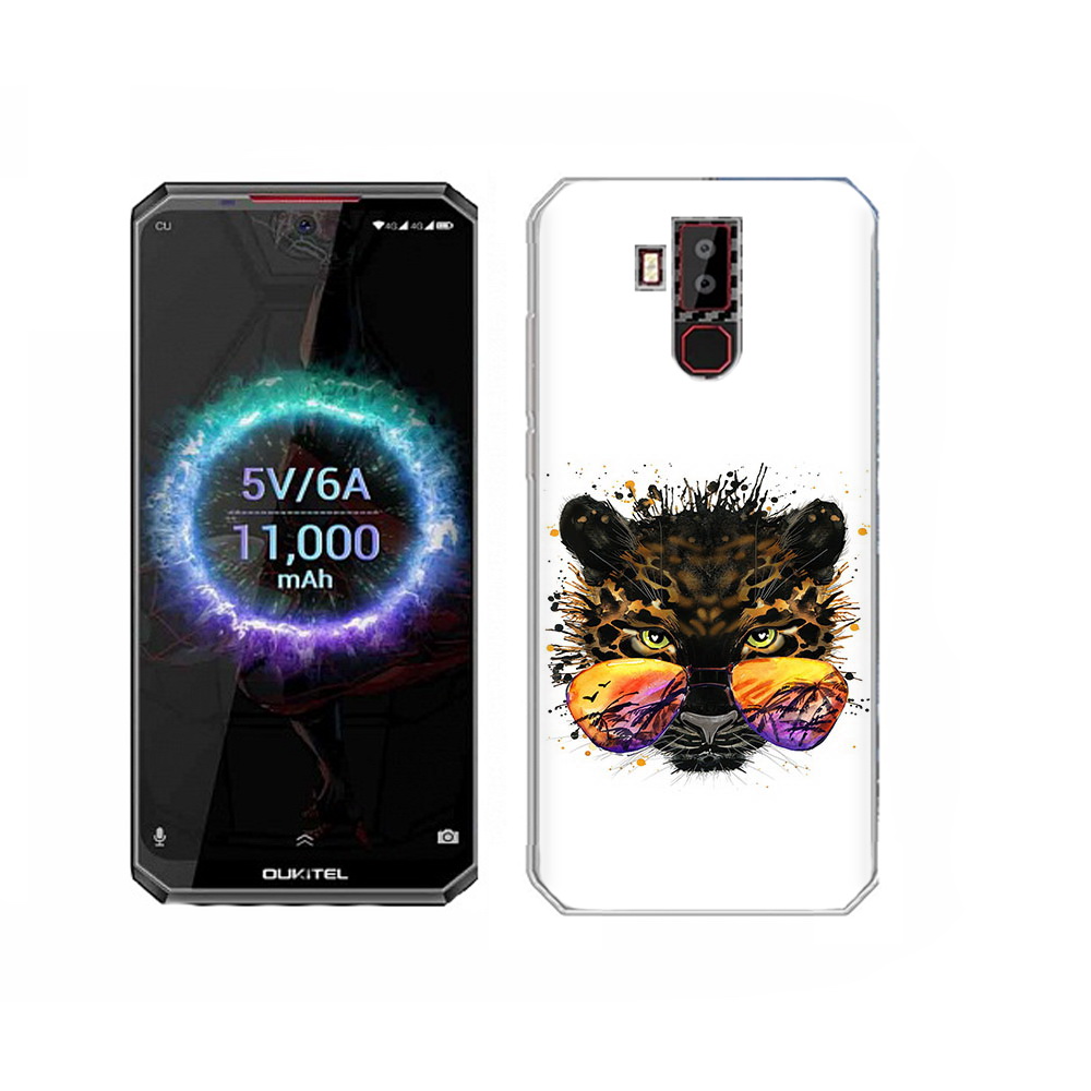 

Чехол MyPads Tocco для Oukitel K13 Pro тропический леопард, Прозрачный, Tocco