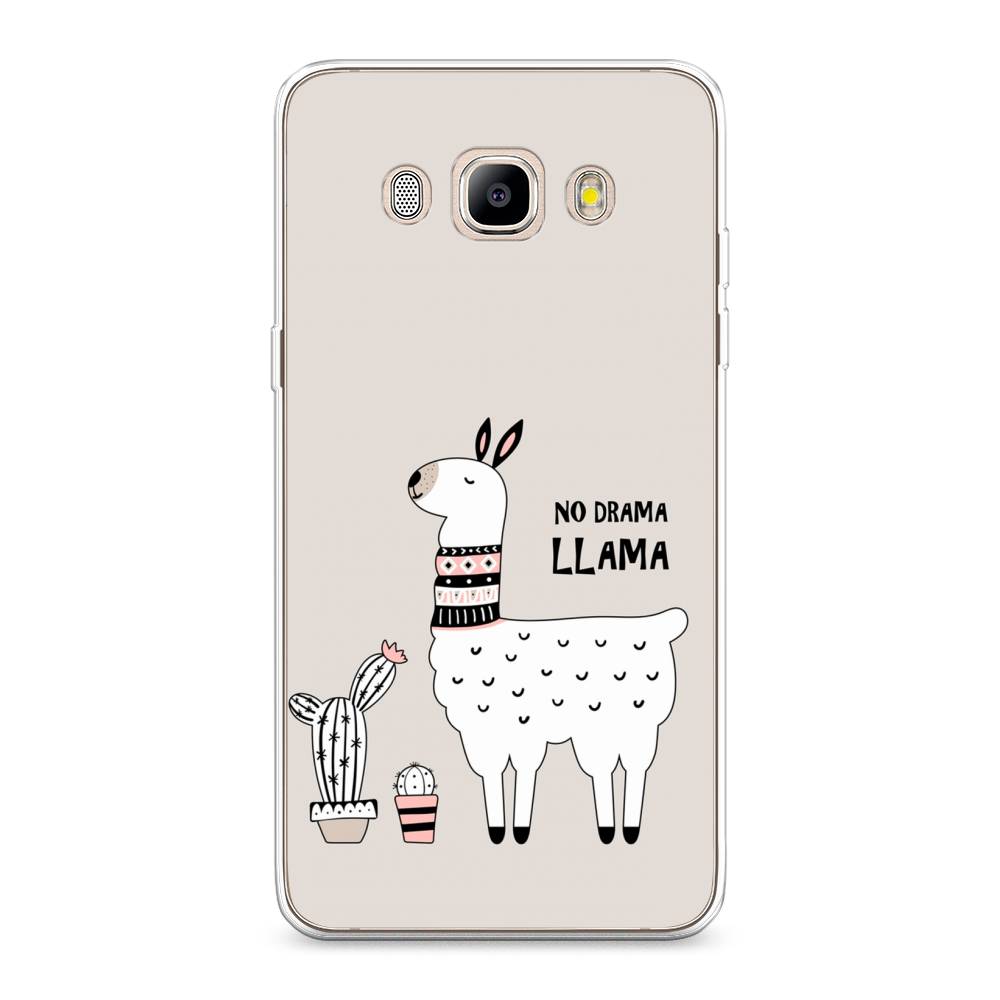 

Чехол Awog на Samsung Galaxy J5 2016 / Самсунг J5 2016 "No drama LLama", Бежевый;серый;белый, 22750-2