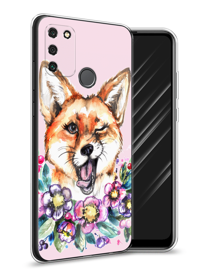 

Чехол Awog на Honor 9A "Подмигивающая лиса", Оранжевый, 612350-10