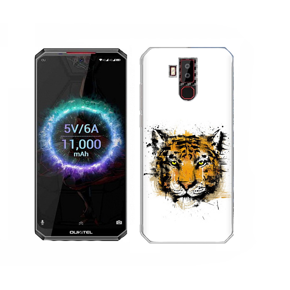 

Чехол MyPads Tocco для Oukitel K13 Pro тигруля, Прозрачный, Tocco