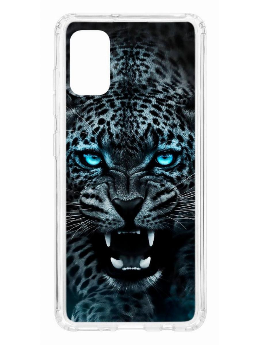 Чехол на Samsung Galaxy A41 Kruche Print Дикий леопард