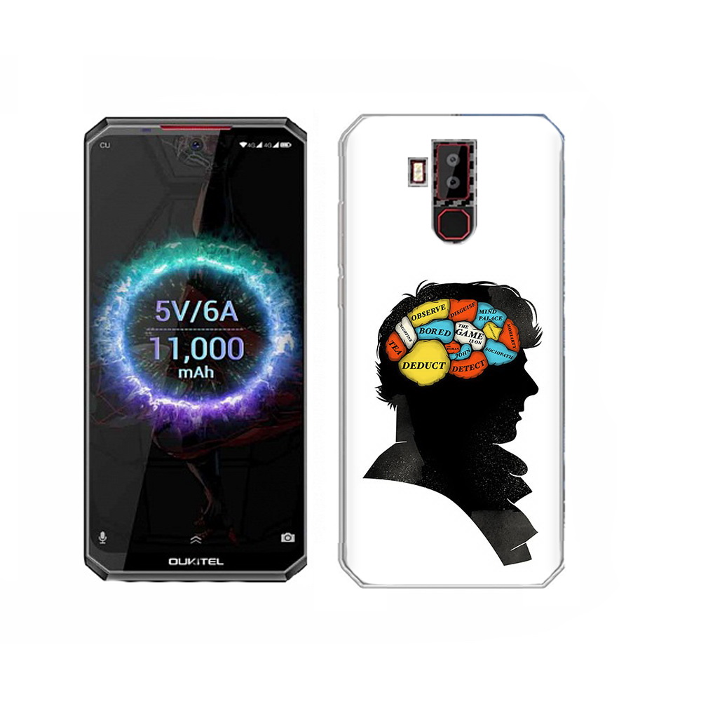 

Чехол MyPads Tocco для Oukitel K13 Pro темный рисунок, Прозрачный, Tocco