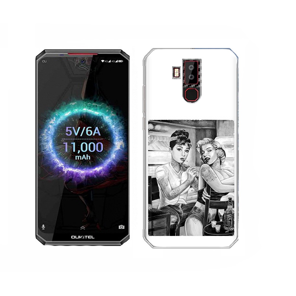 

Чехол MyPads Tocco для Oukitel K13 Pro тату мастер, Прозрачный, Tocco
