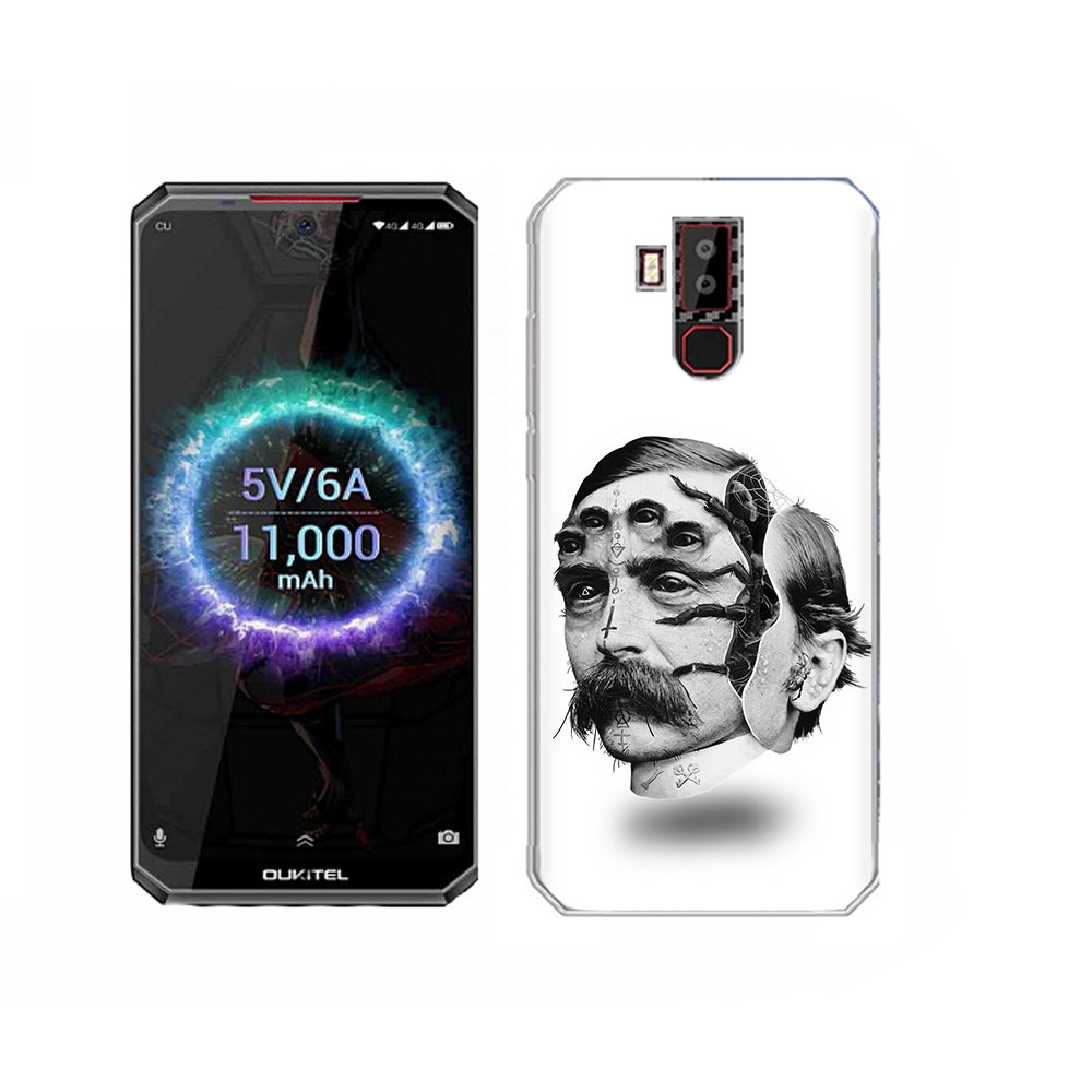 Чехол MyPads Tocco для Oukitel K13 Pro страшное лицо мужчины