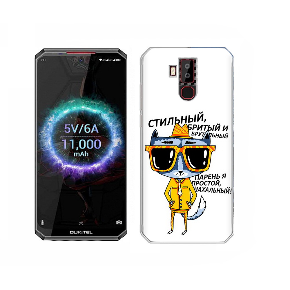 

Чехол MyPads Tocco для Oukitel K13 Pro стильный кот, Прозрачный, Tocco