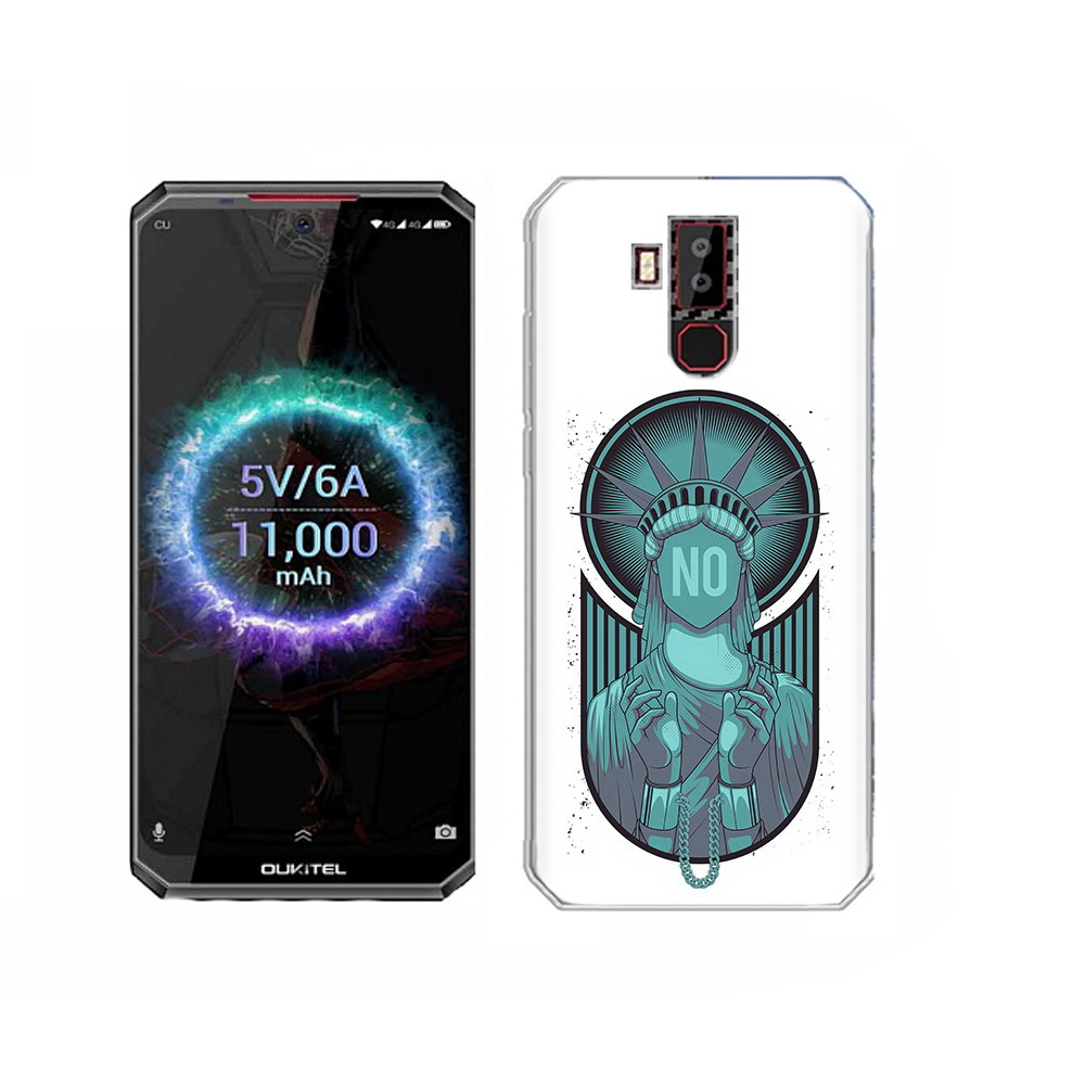 

Чехол MyPads Tocco для Oukitel K13 Pro статуя свободы зеленый, Прозрачный, Tocco