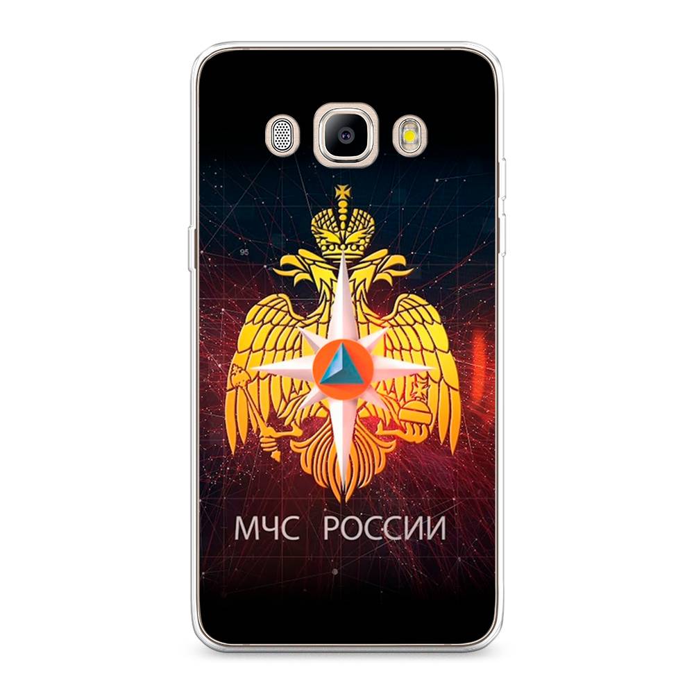 

Чехол Awog на Samsung Galaxy J5 2016 / Самсунг J5 2016 "МЧС России", Черный;желтый;красный, 22750-5