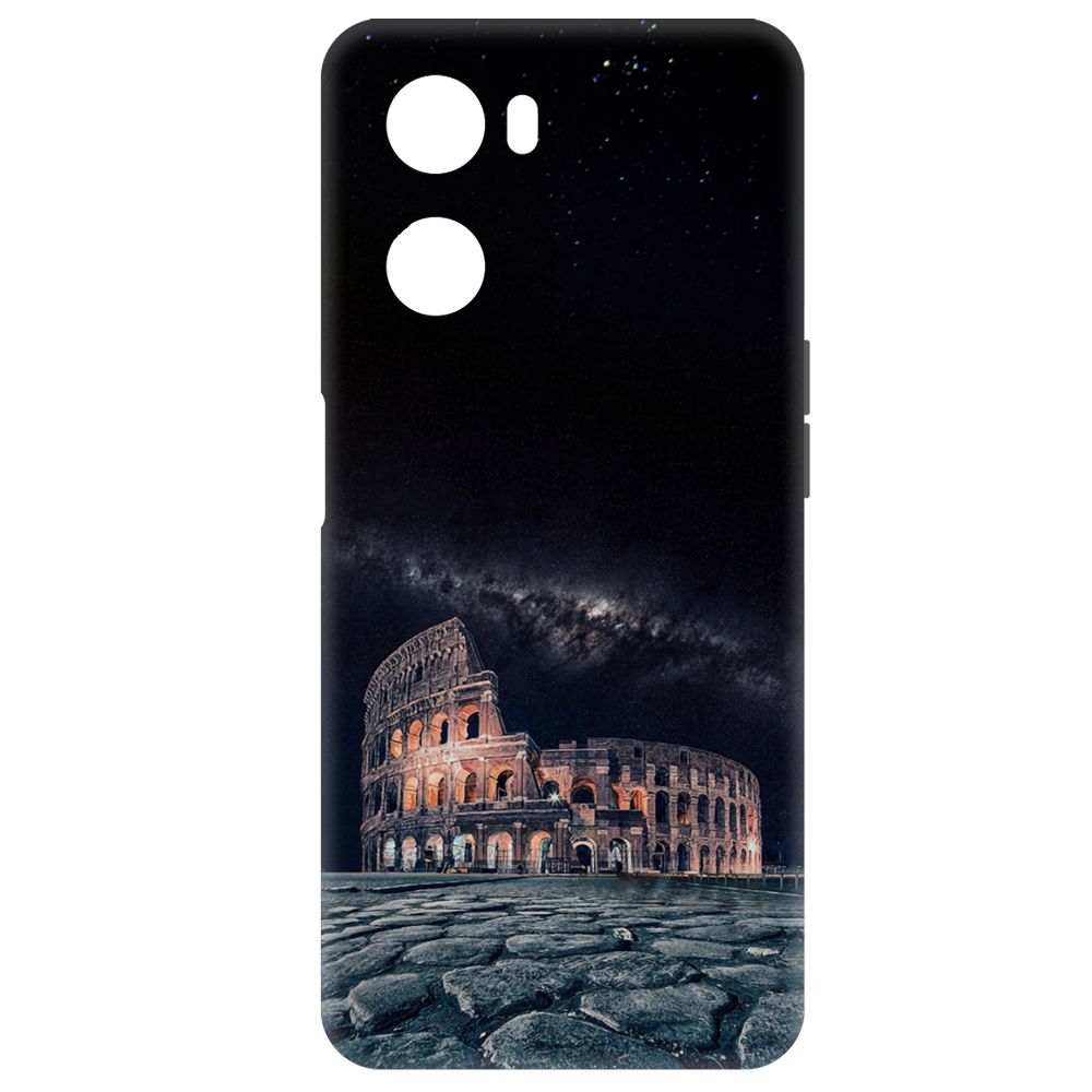 

Чехол-накладка Krutoff Soft Case Италия, Колизей для Oppo A57s черный